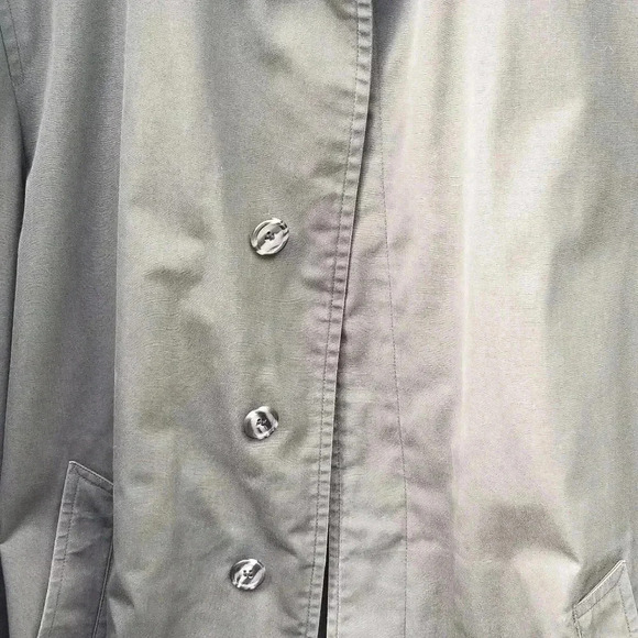 Vintage London Fog Maincoats Army green 40 Long winter coat - Picture 3 of 17